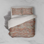3D Old, Red brick Bedding Set Quilt Cover Quilt Duvet Cover ,Pillowcases Personalized  Bedding,Queen, King ,Full, Double 3 Pcs- Jess Art Decoration