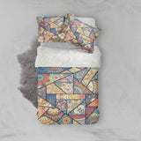 3D Colorful, Abstract graphic Bedding Set Quilt Cover Quilt Duvet Cover ,Pillowcases Personalized  Bedding,Queen, King ,Full, Double 3 Pcs- Jess Art Decoration