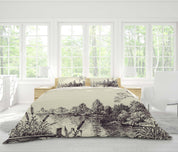 3D Hand-painted, Forest Bedding Set Quilt Cover Quilt Duvet Cover ,Pillowcases Personalized  Bedding,Queen, King ,Full, Double 3 Pcs- Jess Art Decoration