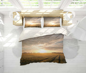3D Sunrise, Scenery Bedding Set Quilt Cover Quilt Duvet Cover ,Pillowcases Personalized  Bedding,Queen, King ,Full, Double 3 Pcs- Jess Art Decoration