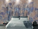 3D Dark-tones, Abstract style, Watercolor plant Wallpaper- Jess Art Decoration
