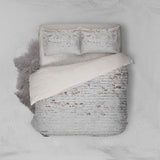 3D White, Brick wall Bedding Set Quilt Cover Quilt Duvet Cover ,Pillowcases Personalized  Bedding,Queen, King ,Full, Double 3 Pcs- Jess Art Decoration