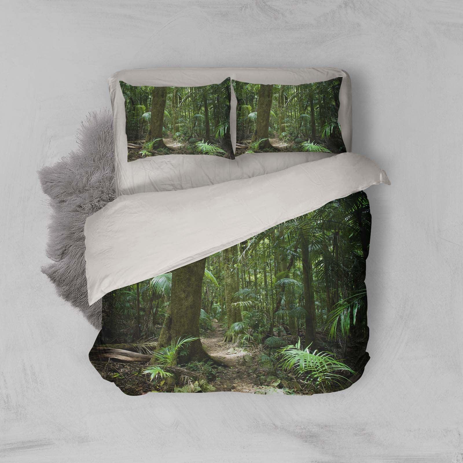 3D Forest Bedding Set Quilt Cover Quilt Duvet Cover ,Pillowcases Personalized  Bedding,Queen, King ,Full, Double 3 Pcs- Jess Art Decoration