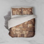 3D Timber cross section Bedding Set Quilt Cover Quilt Duvet Cover ,Pillowcases Personalized  Bedding,Queen, King ,Full, Double 3 Pcs- Jess Art Decoration