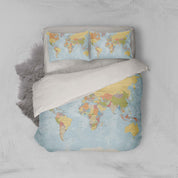 3D Details  World map  Quilt Cover Set Bedding Set Pillowcases- Jess Art Decoration