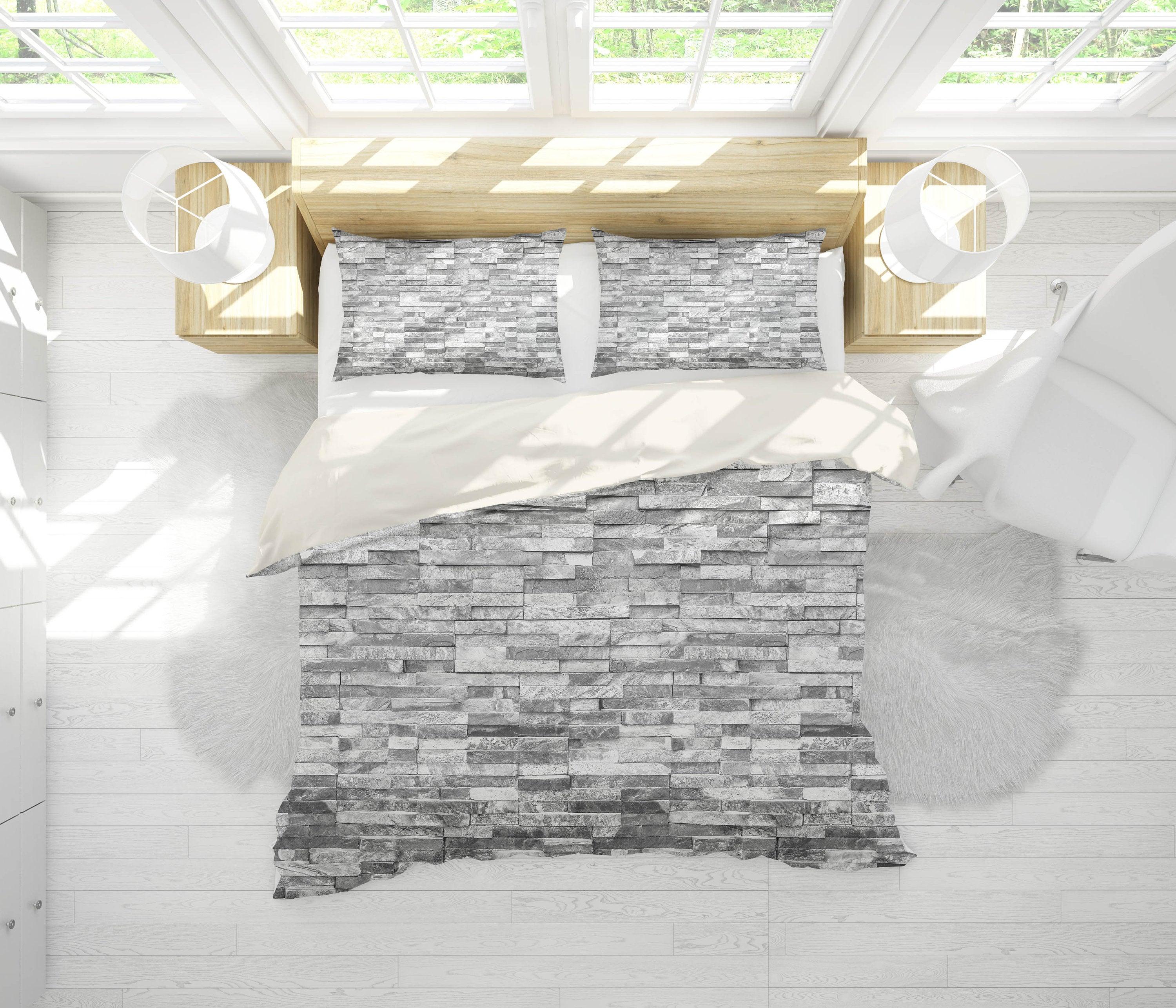 3D A strip of rock Bedding Set Quilt Cover Quilt Duvet Cover ,Pillowcases Personalized  Bedding,Queen, King ,Full, Double 3 Pcs- Jess Art Decoration