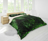3D Palm leaf Bedding Set Quilt Cover Quilt Duvet Cover ,Pillowcases Personalized  Bedding,Queen, King ,Full, Double 3 Pcs- Jess Art Decoration