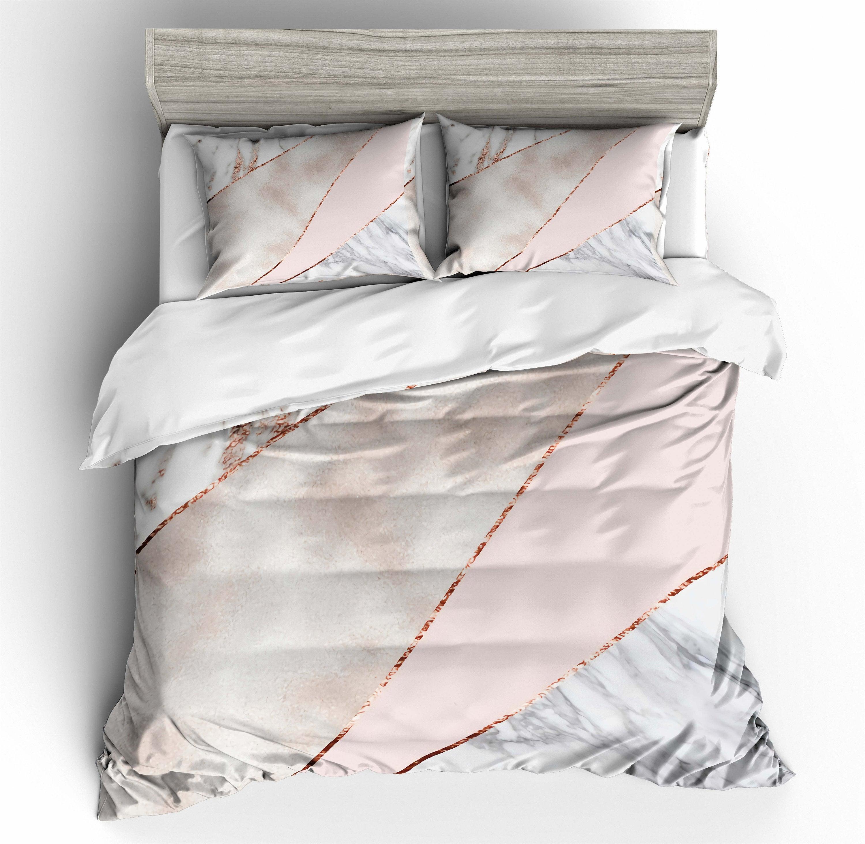 3D Minimalist style  Marble texture Set Quilt Cover Quilt Duvet Cover  Pillowcases Personalized  Bedding Queen  King  Full  Double 3 Pcs- Jess Art Decoration