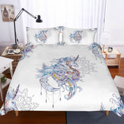 3D Dreamy  Unicorn  Quilt Cover Set Bedding Set Pillowcases- Jess Art Decoration