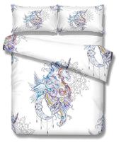 3D Dreamy  Unicorn  Quilt Cover Set Bedding Set Pillowcases- Jess Art Decoration