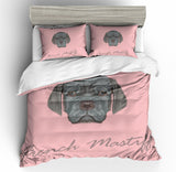 3D Cartoon  Dog  Quilt Cover Set Bedding Set Pillowcases- Jess Art Decoration