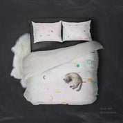3D Cute, Cartoon graphic Bedding Set Quilt Cover Quilt Duvet Cover ,Pillowcases Personalized  Bedding,Queen, King ,Full, Double 3 Pcs- Jess Art Decoration