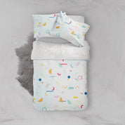 3D Colorful  Geometric shape  Quilt Cover Set Bedding Set Pillowcases- Jess Art Decoration