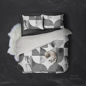 3D Abstract graphic Bedding Set Quilt Cover Quilt Duvet Cover ,Pillowcases Personalized  Bedding,Queen, King ,Full, Double 3 Pcs- Jess Art Decoration