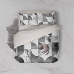 3D Abstract graphic Bedding Set Quilt Cover Quilt Duvet Cover ,Pillowcases Personalized  Bedding,Queen, King ,Full, Double 3 Pcs- Jess Art Decoration