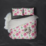 3D Watercolor, Flower Bedding Set Quilt Cover Quilt Duvet Cover ,Pillowcases Personalized  Bedding,Queen, King ,Full, Double 3 Pcs- Jess Art Decoration