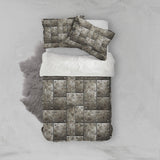3D Iron sheet Bedding Set Quilt Cover Quilt Duvet Cover ,Pillowcases Personalized  Bedding,Queen, King ,Full, Double 3 Pcs- Jess Art Decoration