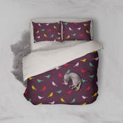 3D Cartoon bird Bedding Set Quilt Cover Quilt Duvet Cover ,Pillowcases Personalized  Bedding,Queen, King ,Full, Double 3 Pcs- Jess Art Decoration