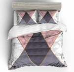 3D Geometry  Marble texture  Quilt Cover Set Bedding Set Pillowcases- Jess Art Decoration