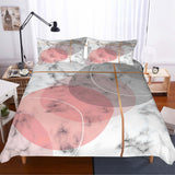 3D Pink-tones  Marble texture  Quilt Cover Set Bedding Set Pillowcases- Jess Art Decoration