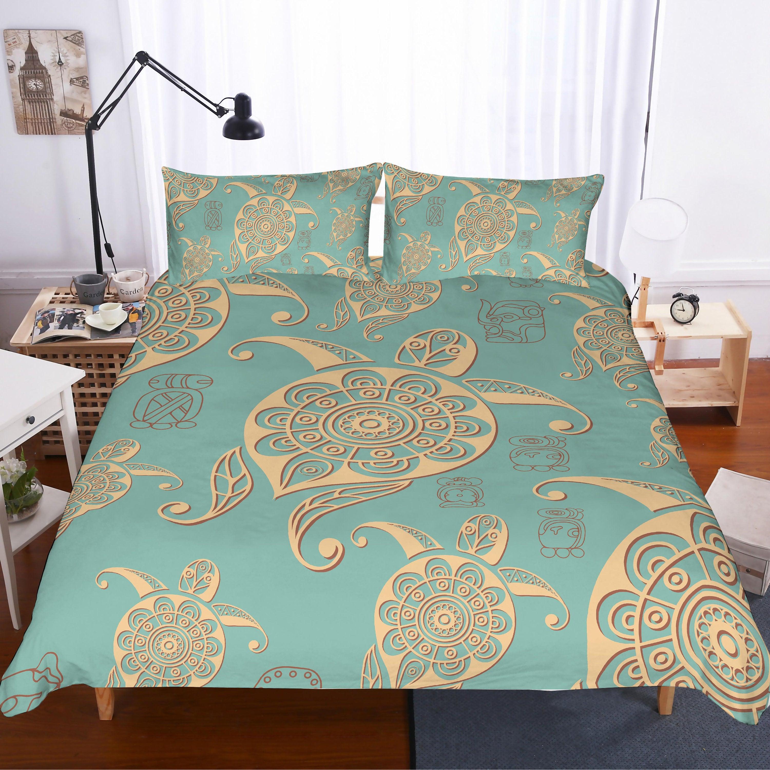 3D Abstract  Turtle  Quilt Cover Set Bedding Set Pillowcases- Jess Art Decoration