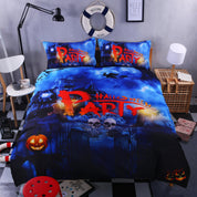 3D Halloween Party Skull Duvet Cover Bedding Set Quilt Cover Pillowcases Personalized  Bedding Queen  King  Full  Double 3 Pcs- Jess Art Decoration