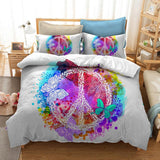 3D Peace Butterfly Colorful  Quilt Cover Set Bedding Set Pillowcases- Jess Art Decoration
