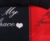 3D Red Black My Space  Quilt Cover Set Bedding Set Pillowcases- Jess Art Decoration