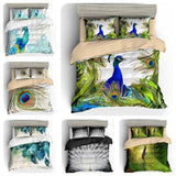 3D Peacock Feather   Quilt Cover Set Bedding Set Pillowcases- Jess Art Decoration