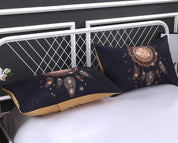 3D Dark Dreamcatcher Feather  Quilt Cover Set Bedding Set Pillowcases- Jess Art Decoration