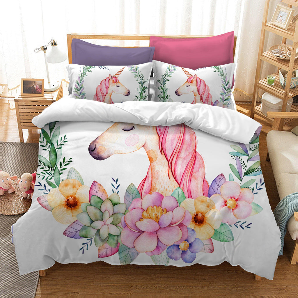 Personalized unicorn 2024 bedding set