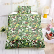 3D Dinosaur Tropical Plant Kids Duvet Cover Bedding Set Quilt Cover Pillowcases Personalized  Bedding Queen  King  Full  Double 3 Pcs- Jess Art Decoration