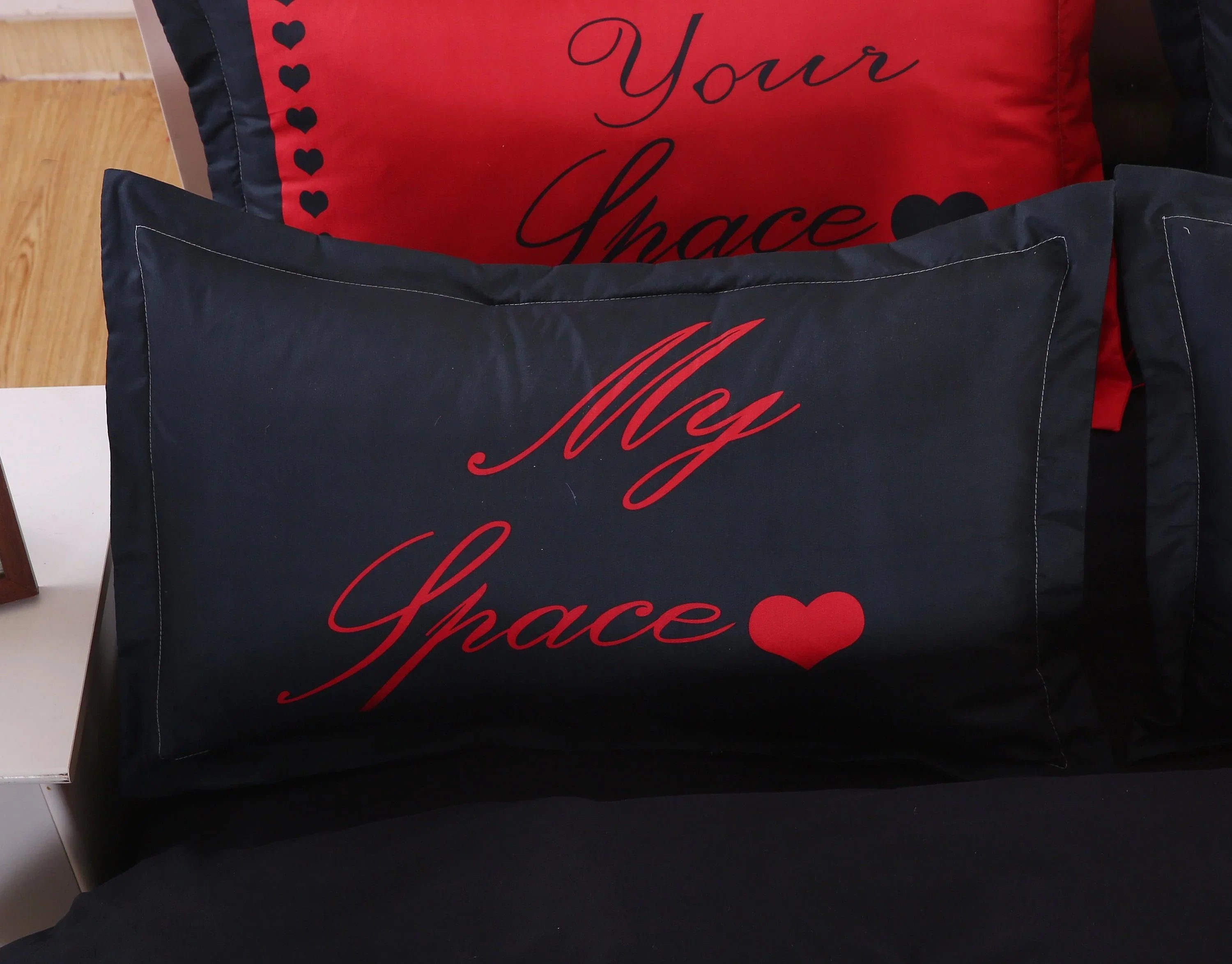 3D Red Black My Space  Quilt Cover Set Bedding Set Pillowcases- Jess Art Decoration