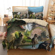 3D Jurassic Dinosaur  Quilt Cover Set Bedding Set Pillowcases- Jess Art Decoration