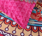 3D Bohemian Mandalas Pink Flower Bedding Set Quilt Cover Quilt Duvet Cover,Pillowcases Personalized  Bedding,Queen, King ,Full, Double 3 Pcs- Jess Art Decoration