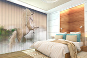 3D Unicorn On The Clouds C093 Blockout Photo Curtain Print Curtains Drapes Fabric Window | 3D Large Photo Curtain, Jess Art Decoration Wallpaper- Jess Art Decoration