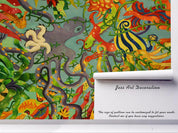 3D Octopus Starfish Aquatic Graffiti Wall Mural Wallpaper 135- Jess Art Decoration
