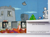 3D Cartoon City Building UFO Wall Mural Wallpaper 137- Jess Art Decoration