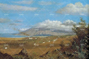 3D Blue Sky Cloud Mountain Landscape Wall Mural Wallpaper LQH 108- Jess Art Decoration