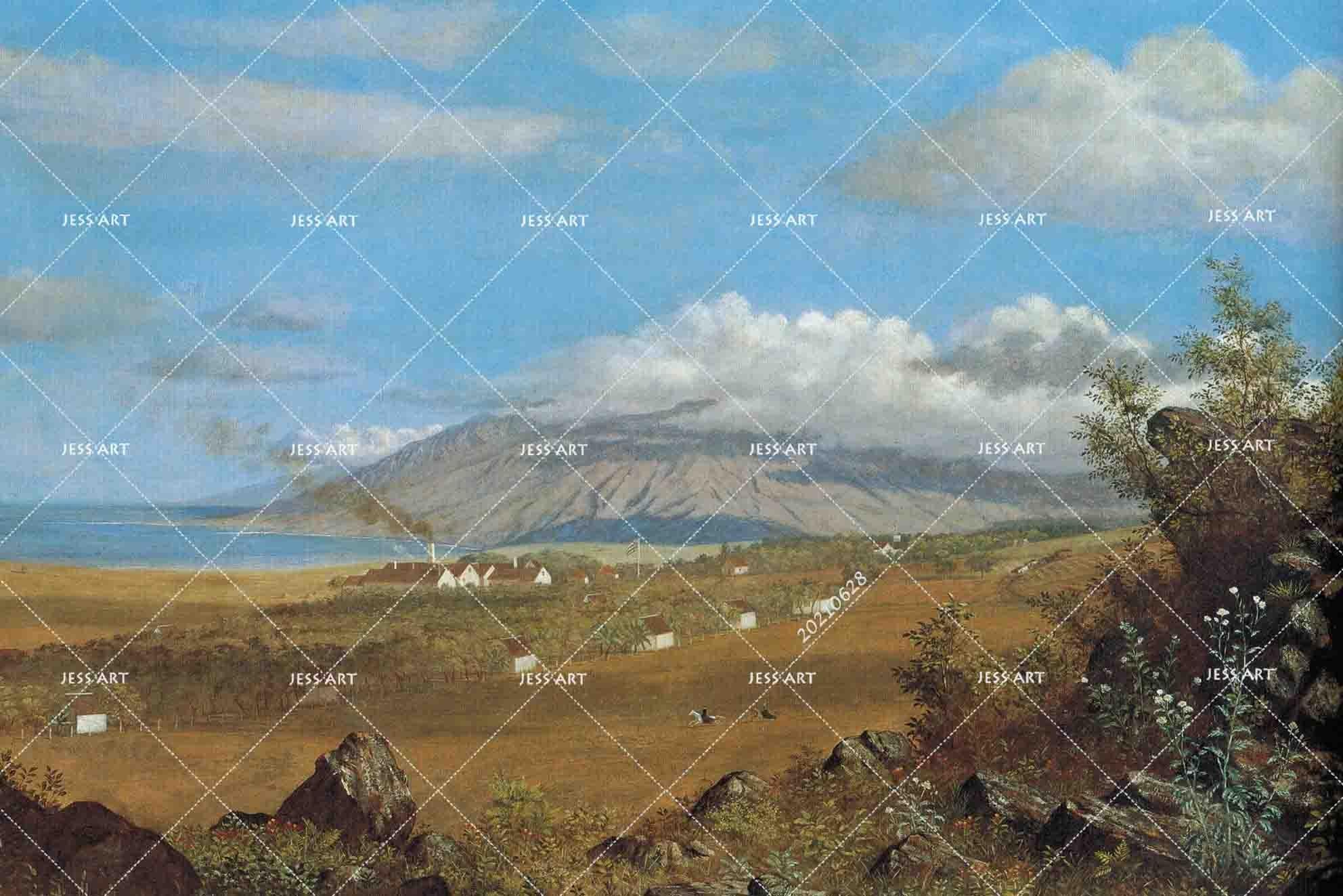 3D Blue Sky Cloud Mountain Landscape Wall Mural Wallpaper LQH 108- Jess Art Decoration