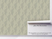 3D Hand Drawn Floral Leaf Green Wall Mural Wallpaper A077 LQH- Jess Art Decoration