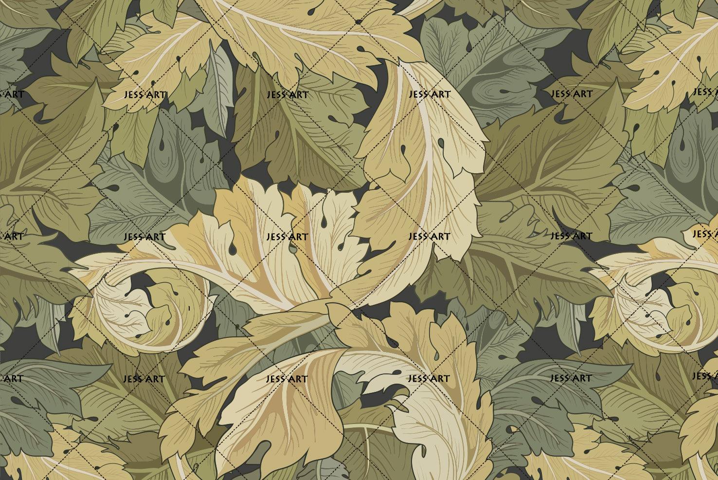 3D Yellow Leaves Wall Mural Wallpaper 27- Jess Art Decoration