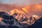 3D Sky Fog Snow Mountain Wall Mural Wallpaper LQH 33- Jess Art Decoration