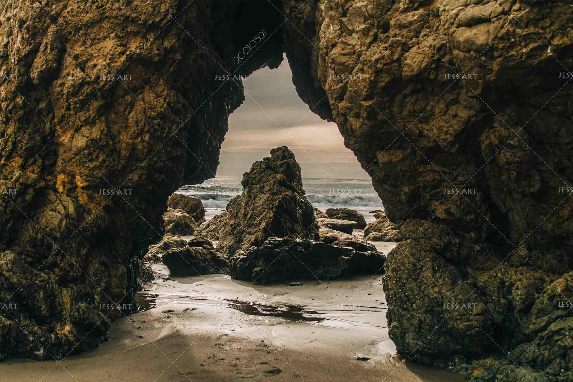 3D Sea Rock Landscape Wall Mural Wallpaper LQH 273- Jess Art Decoration