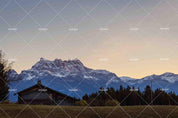 3D Snow Mountain Rural Grassland Jungle House Wall Mural Wallpaper SWW1850- Jess Art Decoration