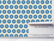 3D Oriental Japanese Style Blue Floral Wall Mural Wallpaper LQH 273- Jess Art Decoration