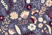 3D Hand Drawn Leaves Floral Pattern Wall Mural Wallpaper WJ 6258- Jess Art Decoration