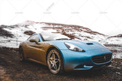 3D Snow Mountain Sports Car Wall Mural Wallpaper LQH 10- Jess Art Decoration