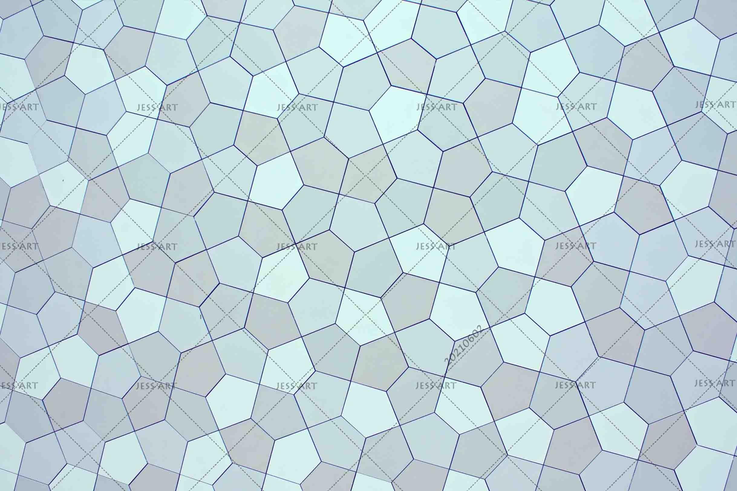 3D Vintage Geometry Hexagonal Pattern Wall Mural Wallpaper SWW839- Jess Art Decoration