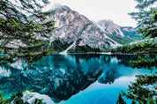 3D Mountain Lake Forest Landscape Wall Mural Wallpaper LQH 648- Jess Art Decoration